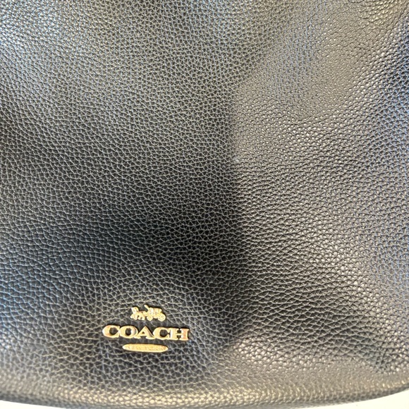 Authentic Black Leather Coach Bag - Picture 9 of 16